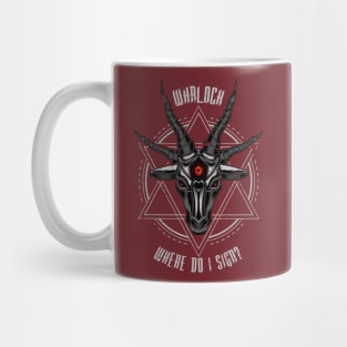 Warlock - Where Do I Sign? Mug